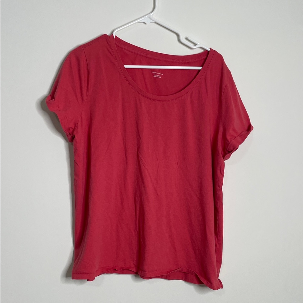 J. Jill Vibrant Salmon Short Sleeve Tee